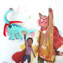 Load image into Gallery viewer, Bam the Brontosaurus Brooch
