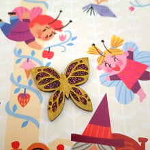 Load image into Gallery viewer, Mini Brooch Butterfly
