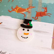 Load image into Gallery viewer, Frosty the Snowman Brooch
