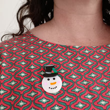 Load image into Gallery viewer, Frosty the Snowman Brooch