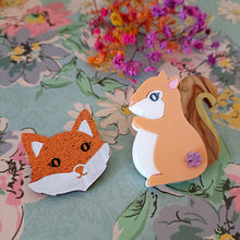 Load image into Gallery viewer, Squirrel Brooch Seconds