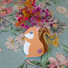 Load image into Gallery viewer, Squirrel Brooch Seconds