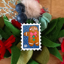 Load image into Gallery viewer, Christmas Stamp Brooches