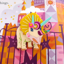 Load image into Gallery viewer, Twinkles the Triceratops Brooch