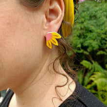 Load image into Gallery viewer, Half Flower Studs