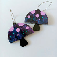 Load image into Gallery viewer, Mushroom Dangles Large Blueberry CLEARANCE