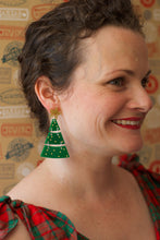 Load image into Gallery viewer, Christmas Tree Dangles Green CLEARANCE