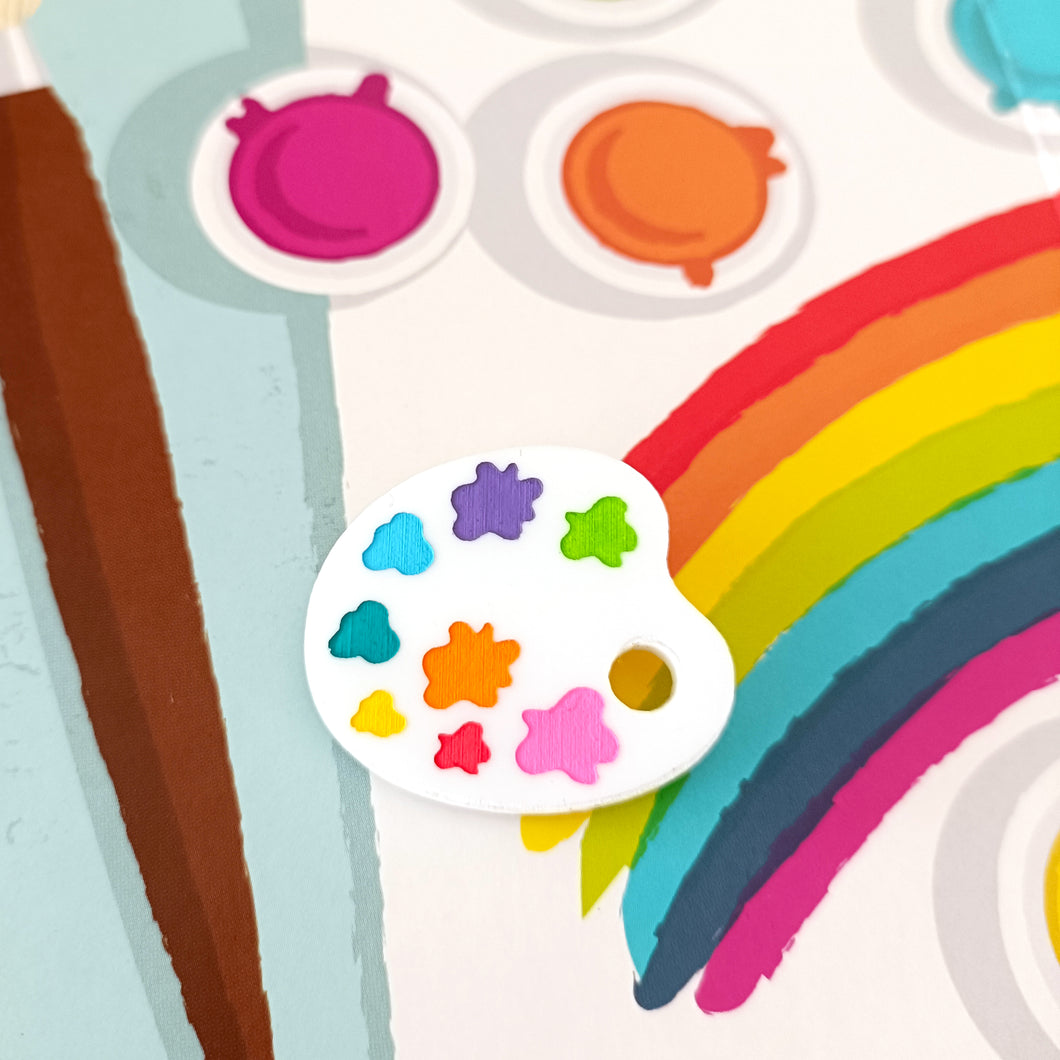 Mini Brooch Paint Pallette