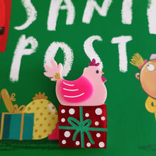 Load image into Gallery viewer, Mrs Chicken Brooch
