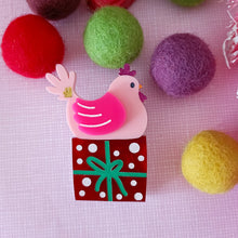 Load image into Gallery viewer, Mrs Chicken Brooch
