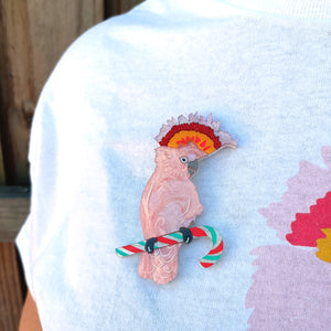 Candy The Cockatoo Brooch