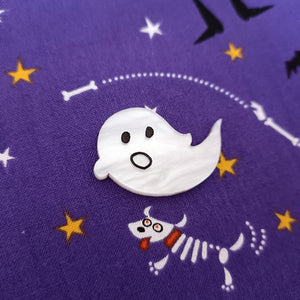 Mini Brooch Ghost
