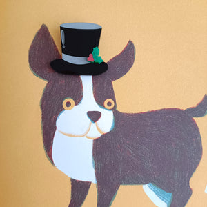 Christmas Top Hat Brooch