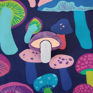Mini Brooch Mushroom Purple