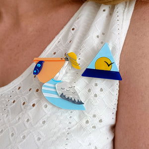 Pebbles The Pelican Brooch