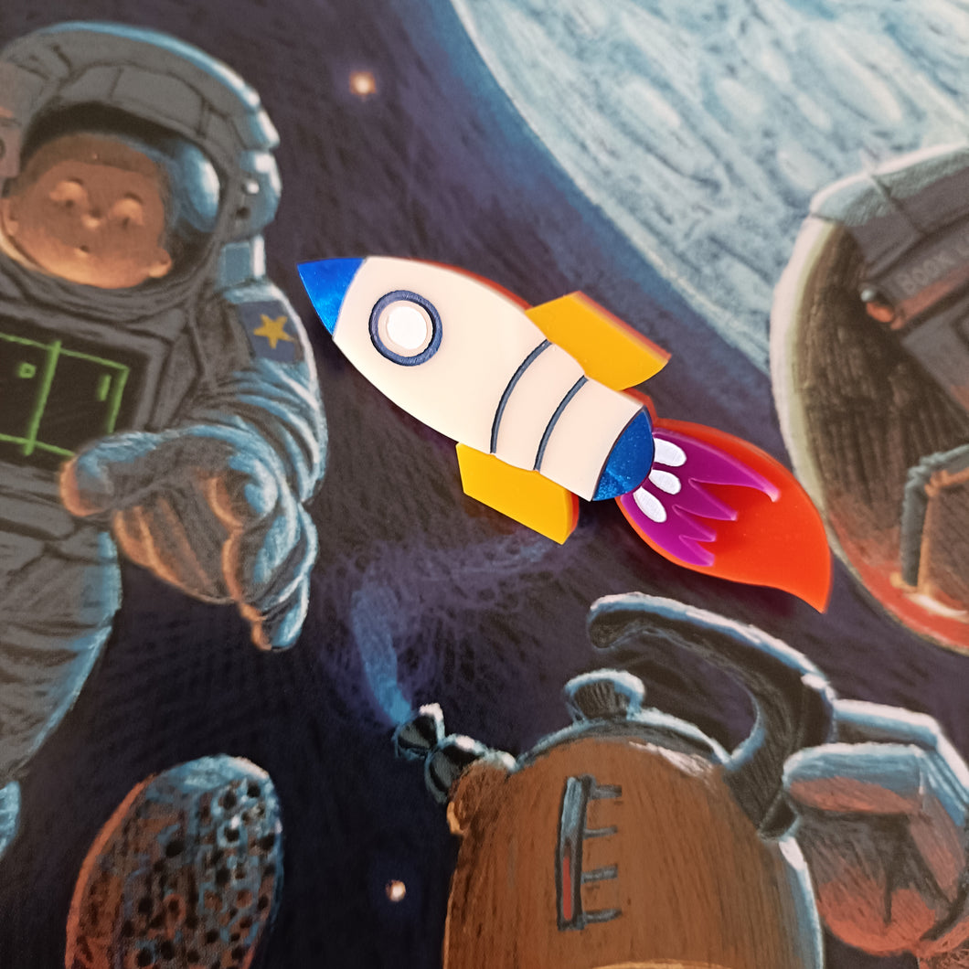 Rocket Brooch