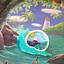 Load image into Gallery viewer, Silvia at the Seaside Brooch
