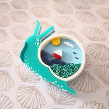Load image into Gallery viewer, Silvia at the Seaside Brooch
