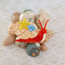 Load image into Gallery viewer, Silvia the Sea Snail Brooch
