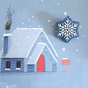 Mini Brooch Snowflake
