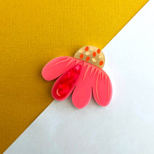 Load image into Gallery viewer, Pink Echinacea Flower Brooch CLEARANCE
