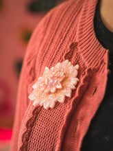 Load image into Gallery viewer, Dahlia Flower Brooch CLEARANCE
