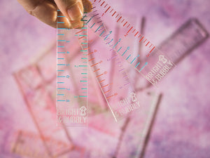 Acrylic Ruler with both cm & inches