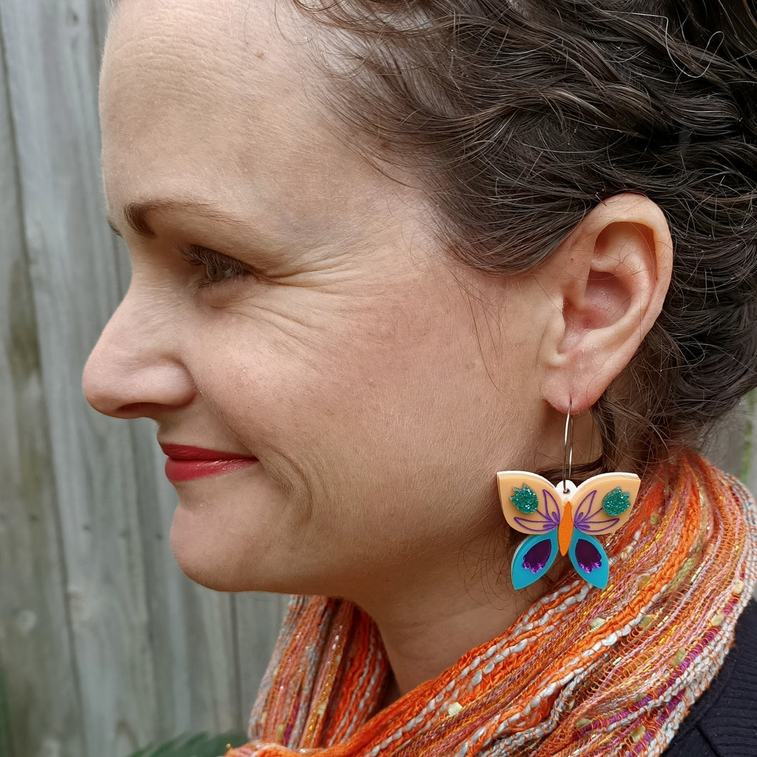 Butterfly Dangle Earrings CLEARANCE