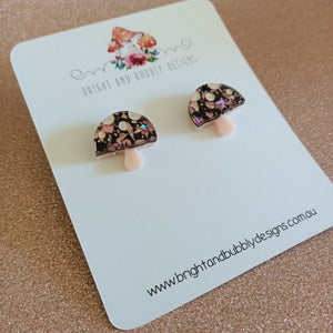 Mushroom Studs Rose Shard