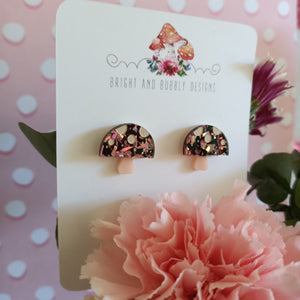 Mushroom Studs Rose Shard