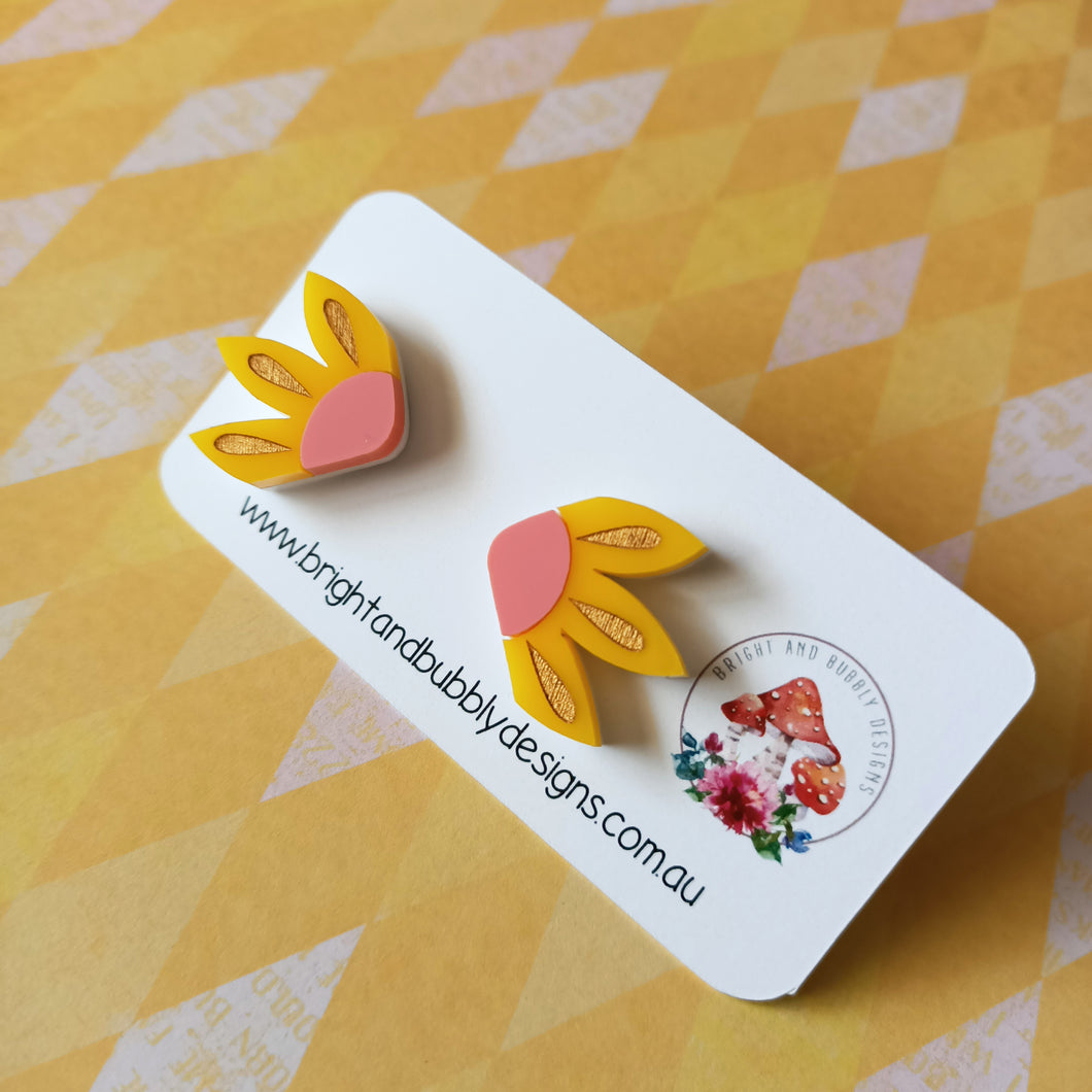 Half Flower Studs