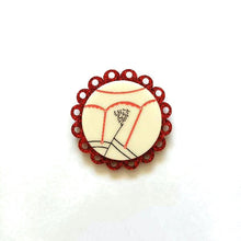 Load image into Gallery viewer, &#39;A Racy Lady&#39; Brooch CLEARANCE
