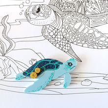 Load image into Gallery viewer, Terrance the Turtle Brooch
