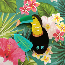 Load image into Gallery viewer, Tag the Toucan Brooch CLEARANCE
