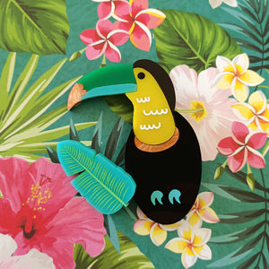 Tag the Toucan Brooch CLEARANCE