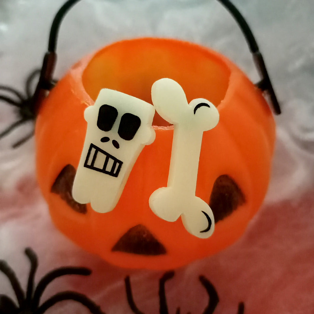 Skull & Bone Studs CLEARANCE