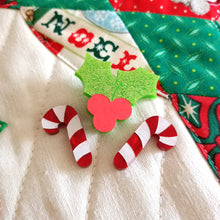 Load image into Gallery viewer, Candy cane Studs
