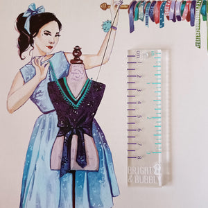 Acrylic Ruler with both cm & inches