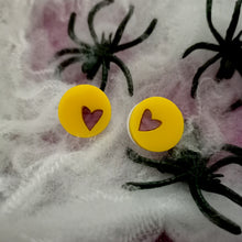 Load image into Gallery viewer, Circle Heart Studs CLEARANCE
